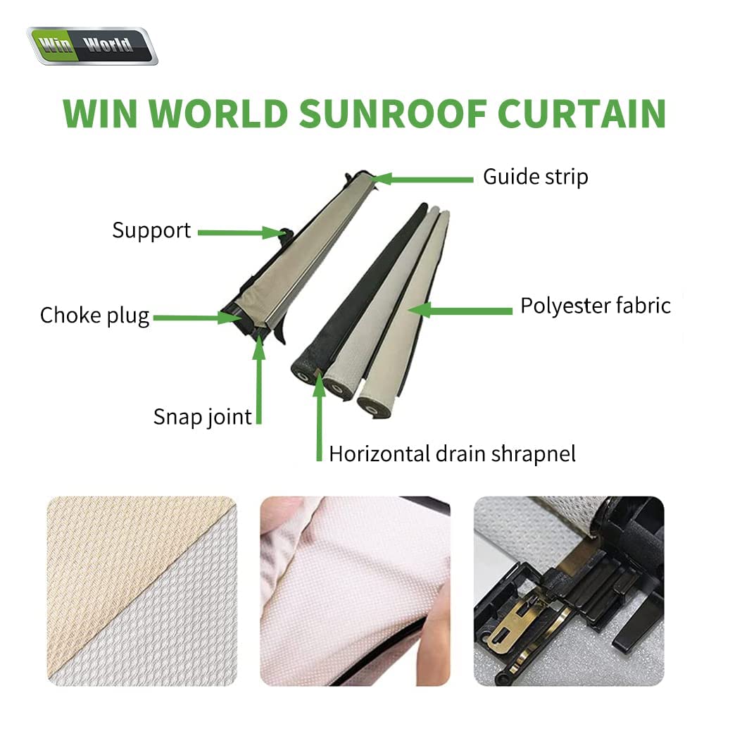 Kasco - 専用 Amazon.com: Win World New Sunroof Sunshade Curtain Assembly